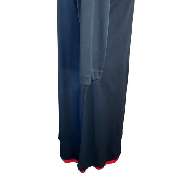 WESTSIDE Clothing Company Dress Size 8P Navy Blue and Red Vintage 1980's - Picture 7 of 14